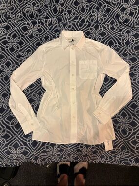 Bottega Veneta White Button-Up Dress Shirt